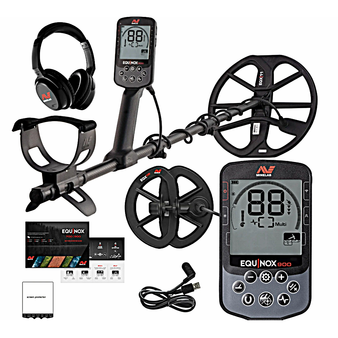 Minelab Equinox 900 Metal Detector With Two Coils
