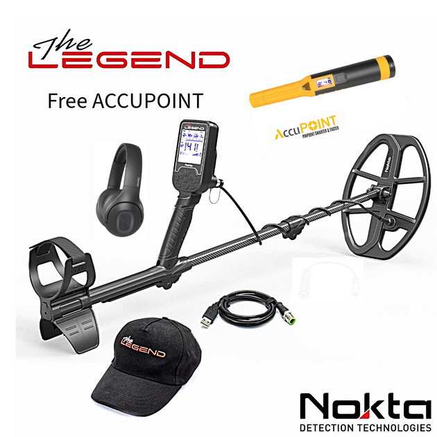 Nokta Legend Metal detector with free accupoint pinpointer and headphones