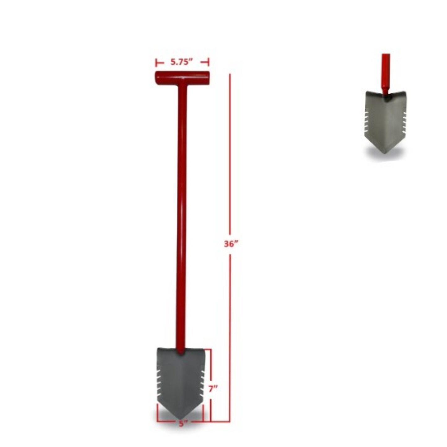 Red Devil Detecting Shovel