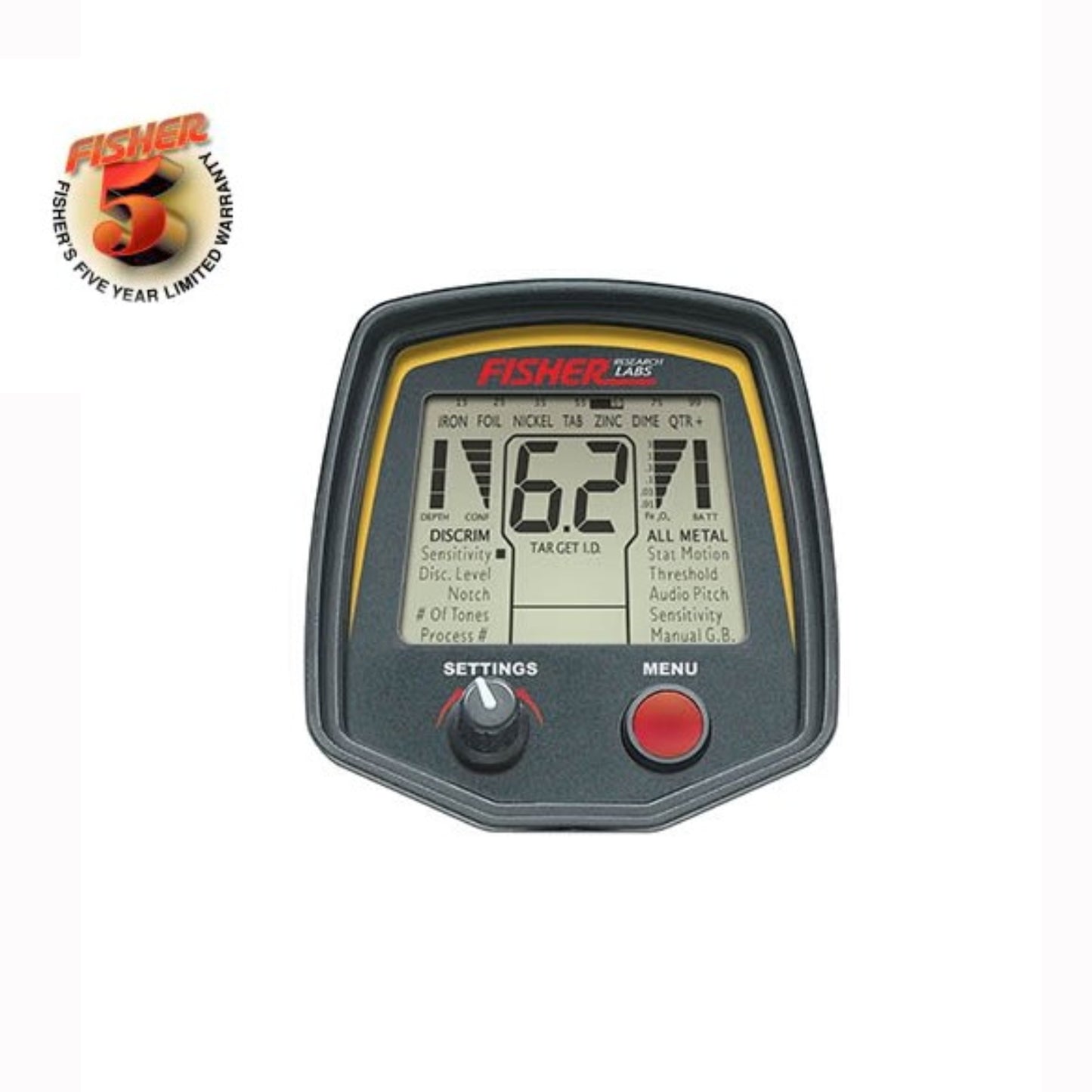 F75 Fisher detector Five year warranty
