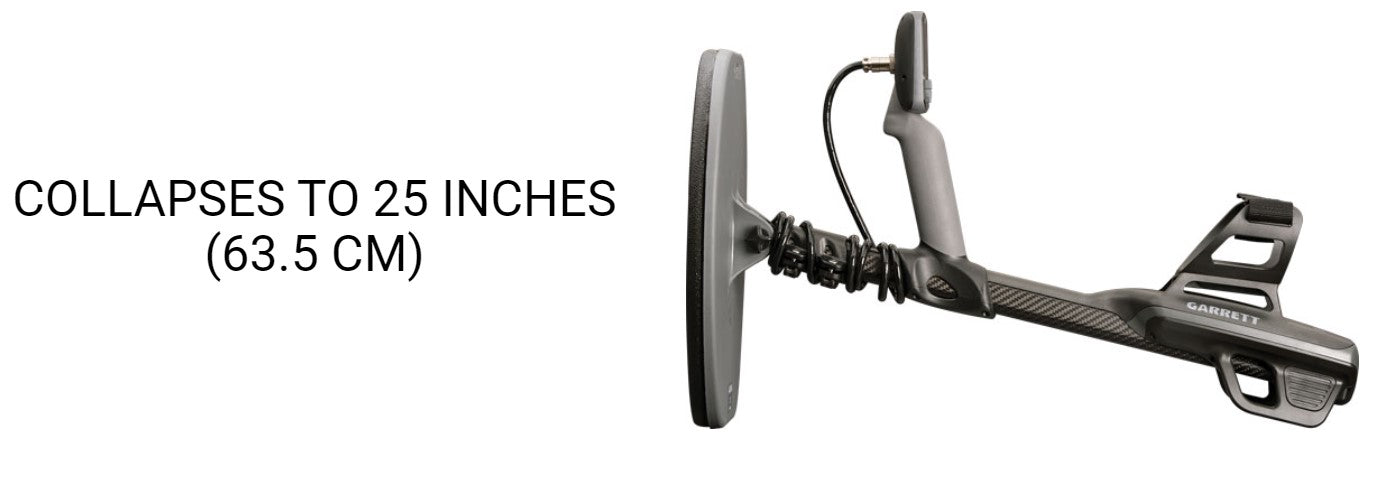 Garrett Axiom Metal Detector with 13"x11" DD-FC Coil, 11"x7" Mono Coil and MS-3 Headphones