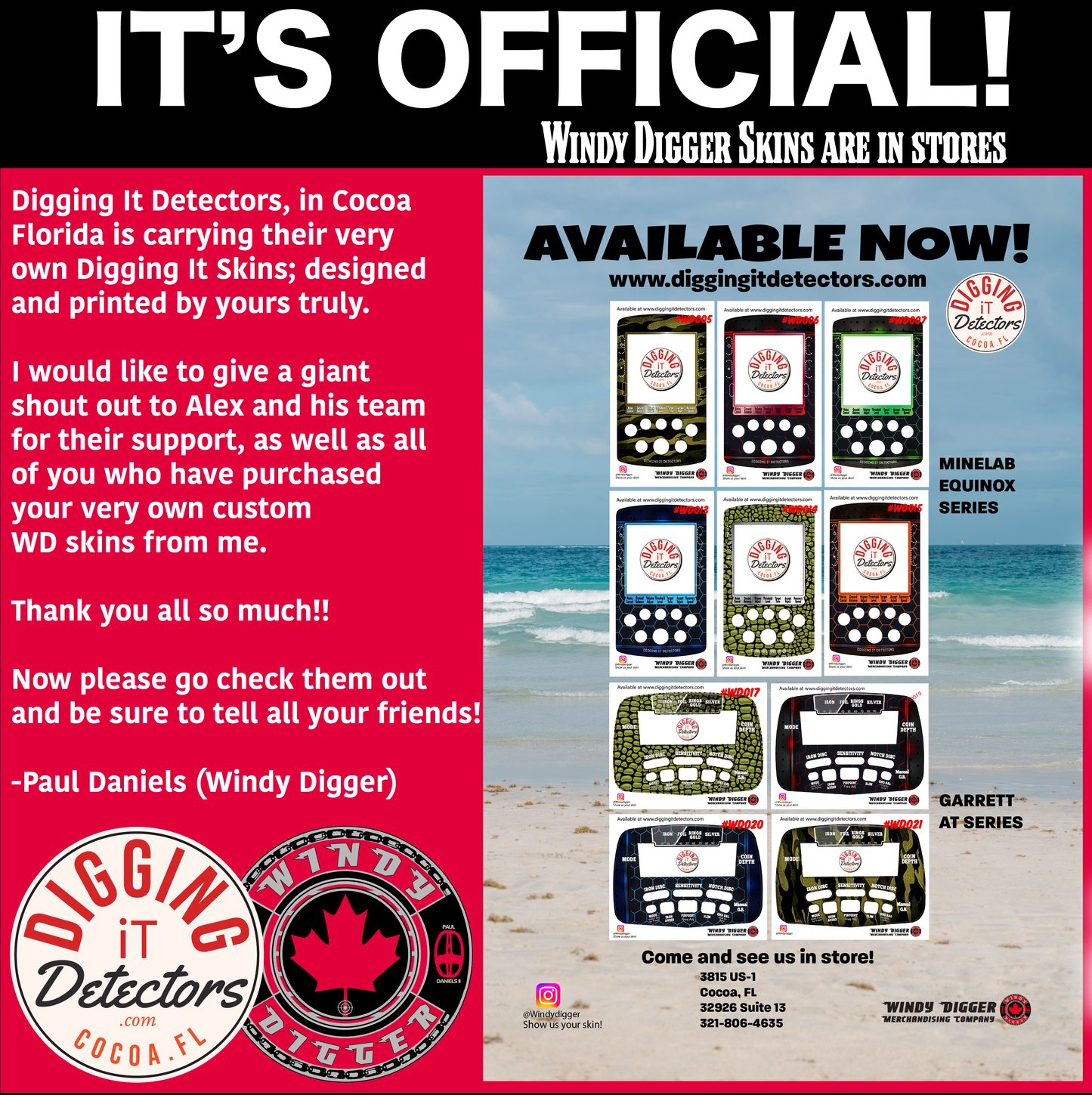 Windydigger Vinyl Keypad Skins