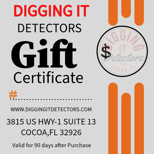 Digging It Detector Gift Card Denominations