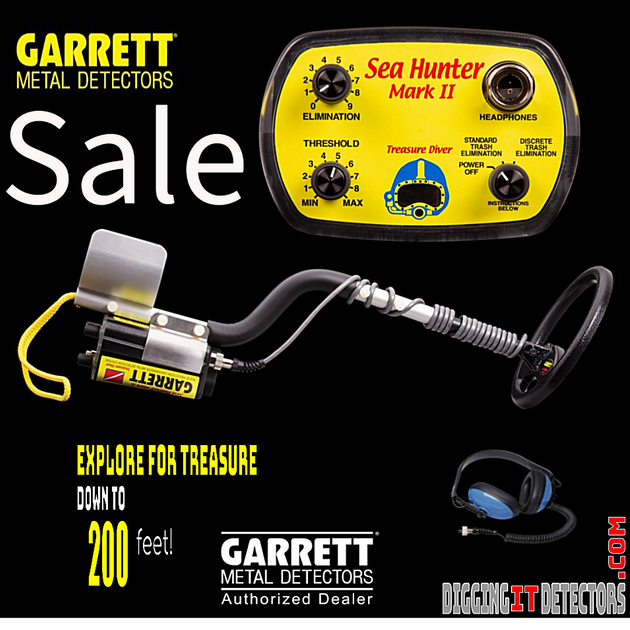 Open Box Garrett Sea Hunter Detector Sale Metal Detector Underwater or on beach