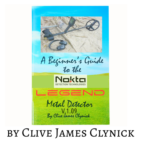 Nokta Legend beginners guide book by Clive James Clynick