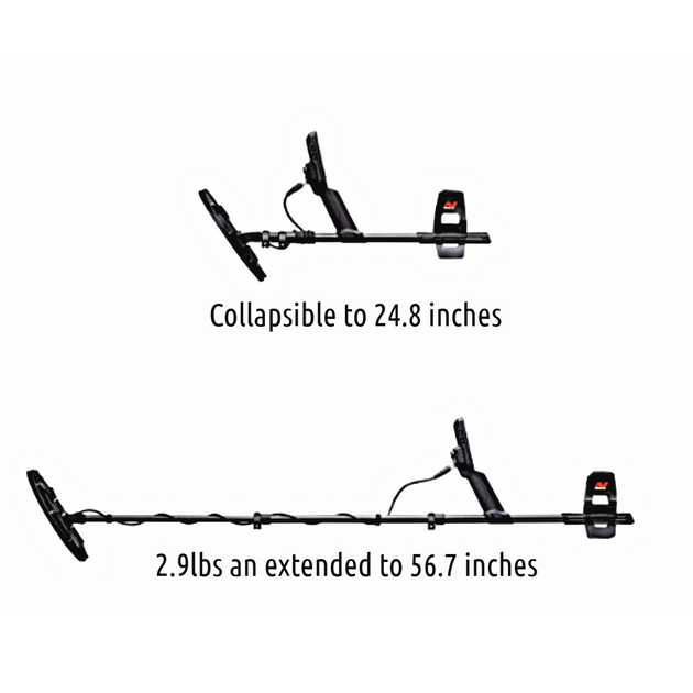 1.3 kg / 2.9 lb with an extended length of 1440 mm / 56.7 and a collapsible length of 630 mm / 24.8 inch.