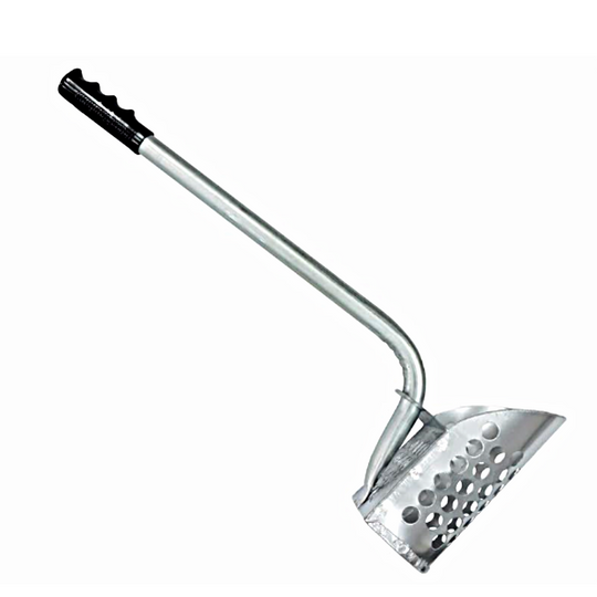 Galvanized Welded 24” Long Beach Sand Scoop with Rubber Hand Grip.