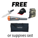 Promotional Items for free with Purchase of Nokta Legend Pro Pack
