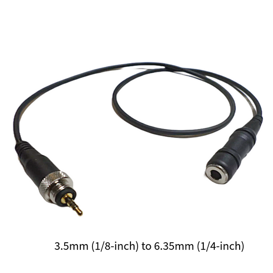 Adaptor Cable 3.5mm (1/8-inch) to 6.35mm (1/4-inch)