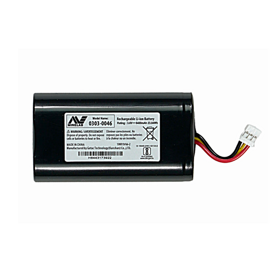 Battery, LiIon 25Wh for Minelab Manticore