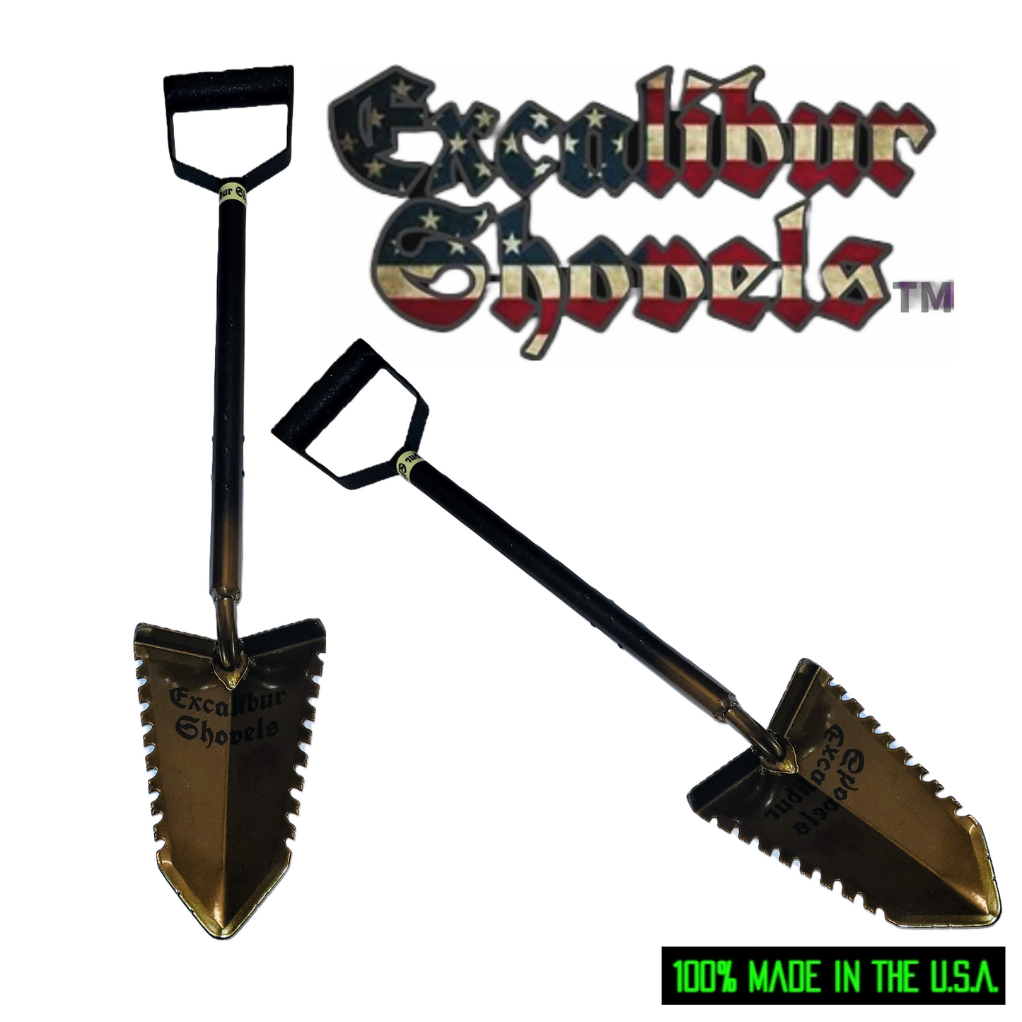 Excalibur Sir Kay  D-Handle Shovel (WIDE BLADE)