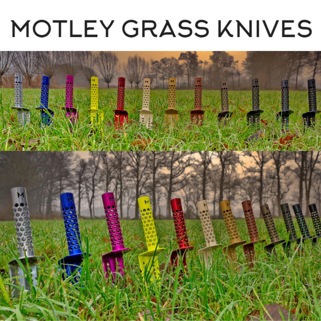 Motley Grass Knives assorted colors
