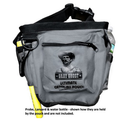 Grey Ghost Catch all pouch with pinpointer and bottle holder