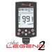 Metal detector with digital display on a white background, featuring 'The Legend 2' branding.