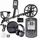 Manticore Metal detector with headphones and accessories on a white background