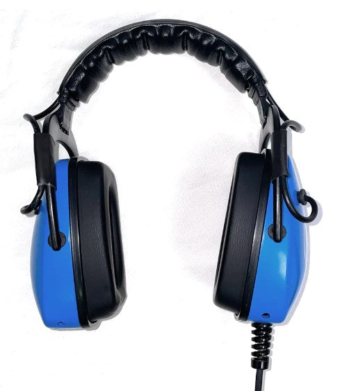 Blue Aqua Tek Waterproof Headphones for Nokta Metal Detectors