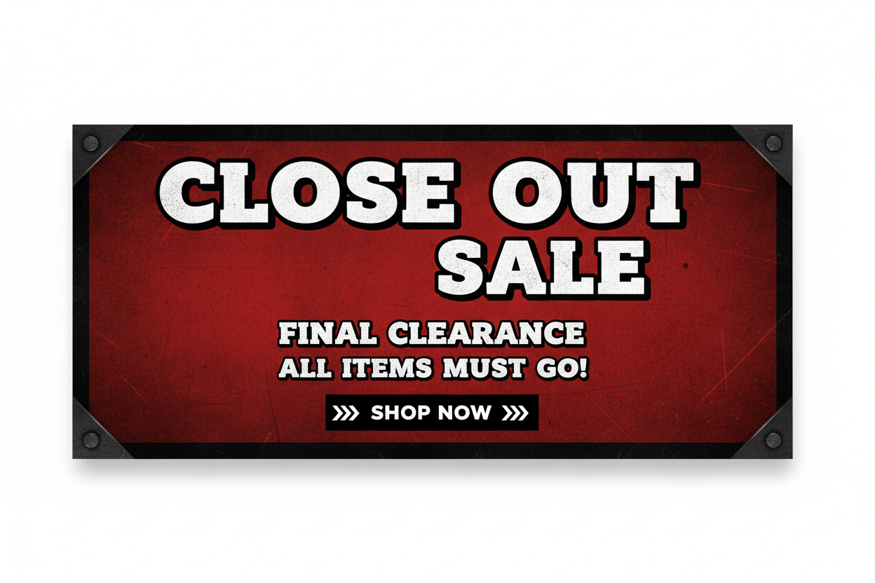 CLOSE OUT SALE