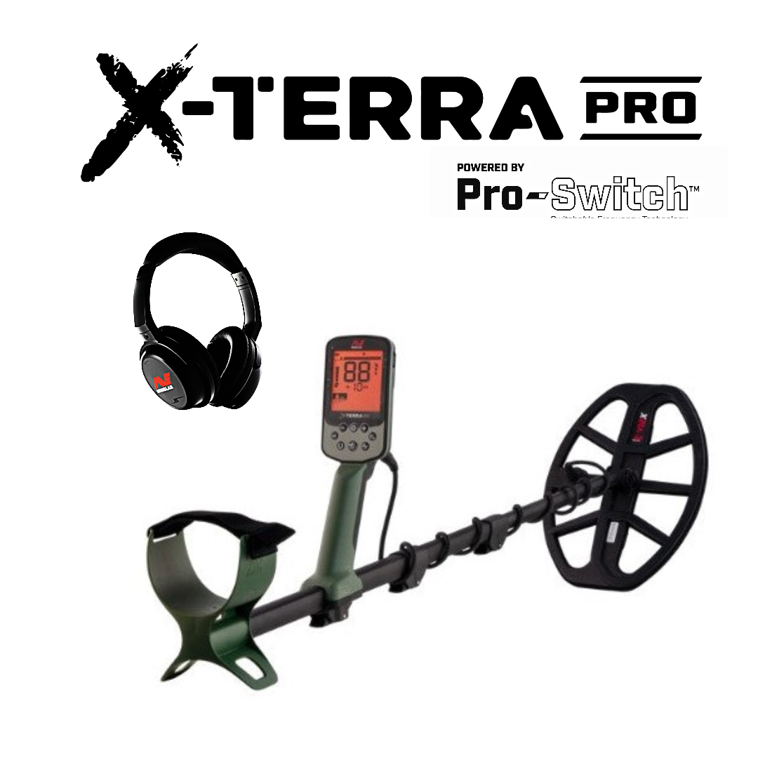 Minelab X-Terra Pro Waterproof, Simple to Use, Light, and Compact Metal  Detector with Beach Mode - 3707-0001