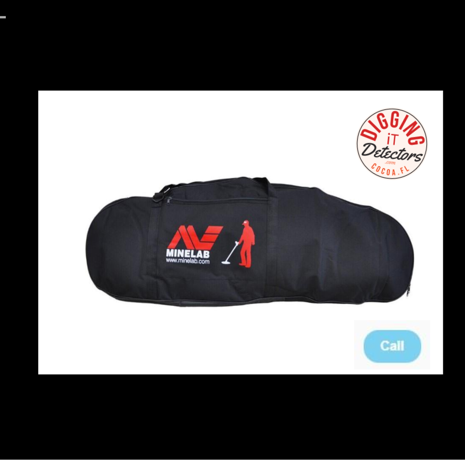 This big 54" long detector carry bag has a roomy outside zipper pocket 