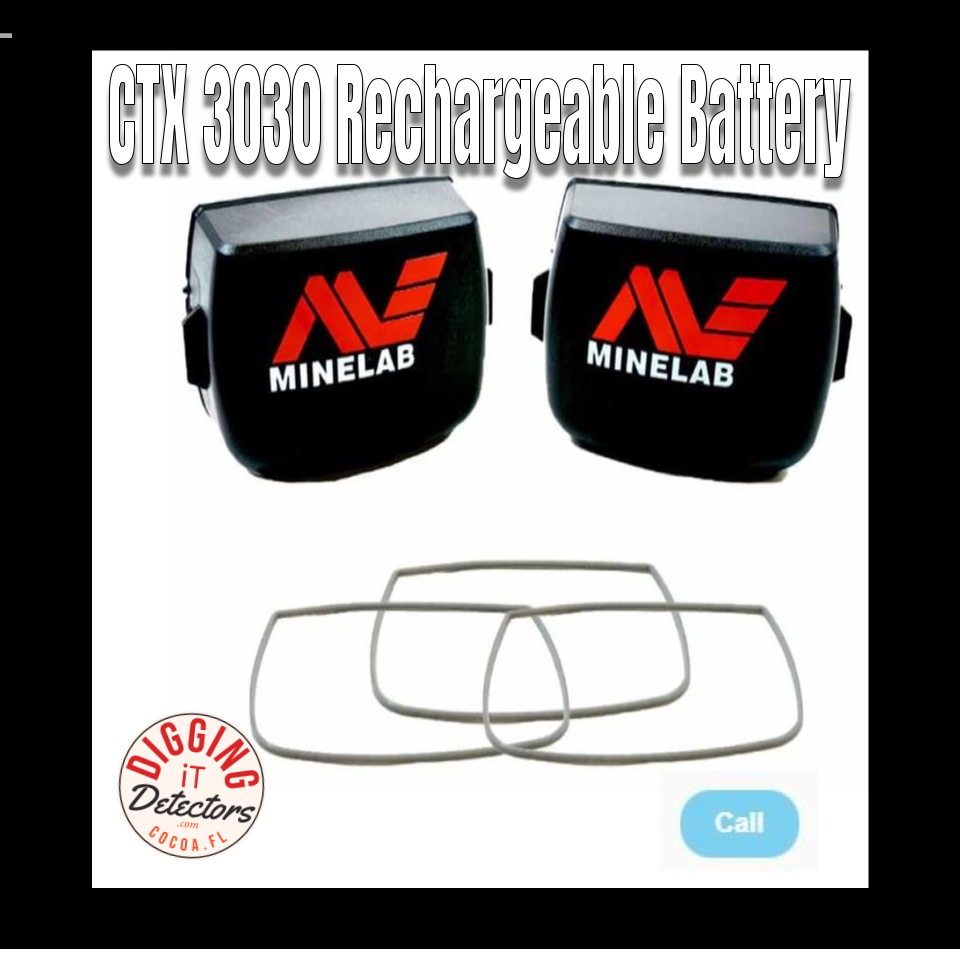 Minelab Battery, CTX 3030 - Battery and Sand Seal Kit